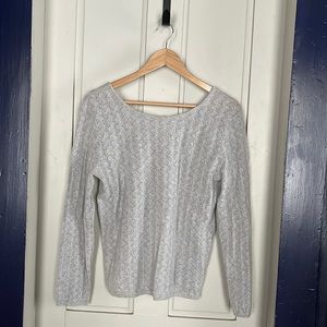 Garnet Hill Pointelle Cashmere cardigan